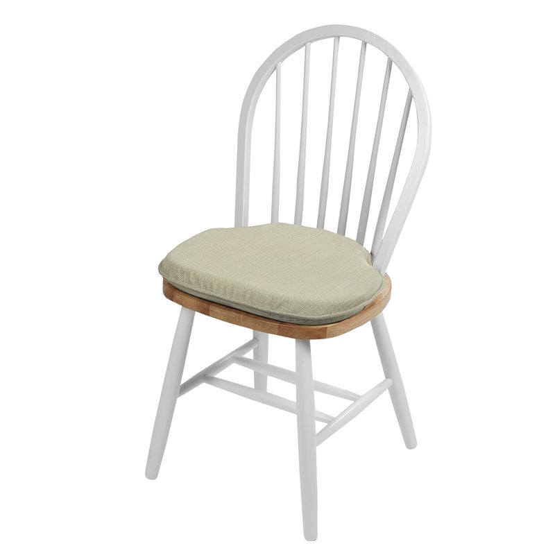 Klear Vu Gripper Omega Non-Slip Windsor Chair Cushions with Skid-Proof Seat Pad for Dining Room, Kitchen, and Office Use, 16x15 Inches, 4 Count (Pack of 1), Ivory - Image 5